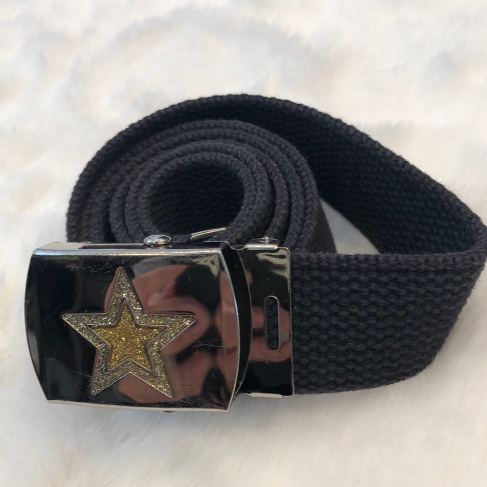 Silver with gold Star Belt 39” ⭐️